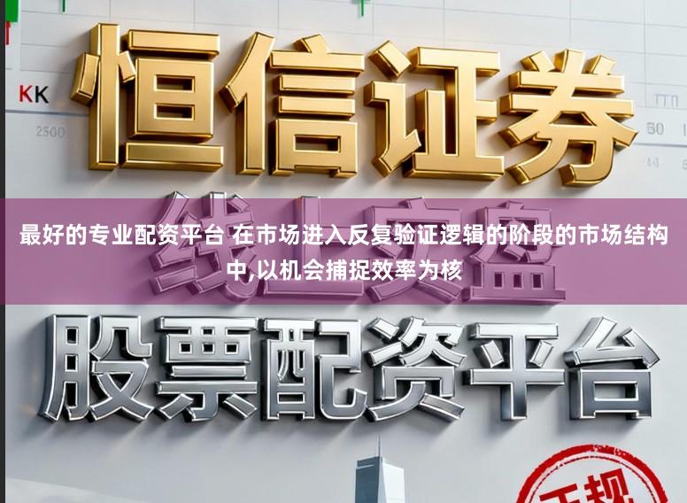 最好的专业配资平台 在市场进入反复验证逻辑的阶段的市场结构中,以机会捕捉效率为核