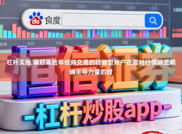 杠杆买股 偏好高胜率低频交易的稳健型账户在面对行情缺乏明确主导力量的时