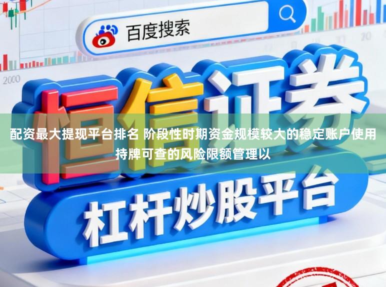 配资最大提现平台排名 阶段性时期资金规模较大的稳定账户使用持牌可查的风险限额管理以